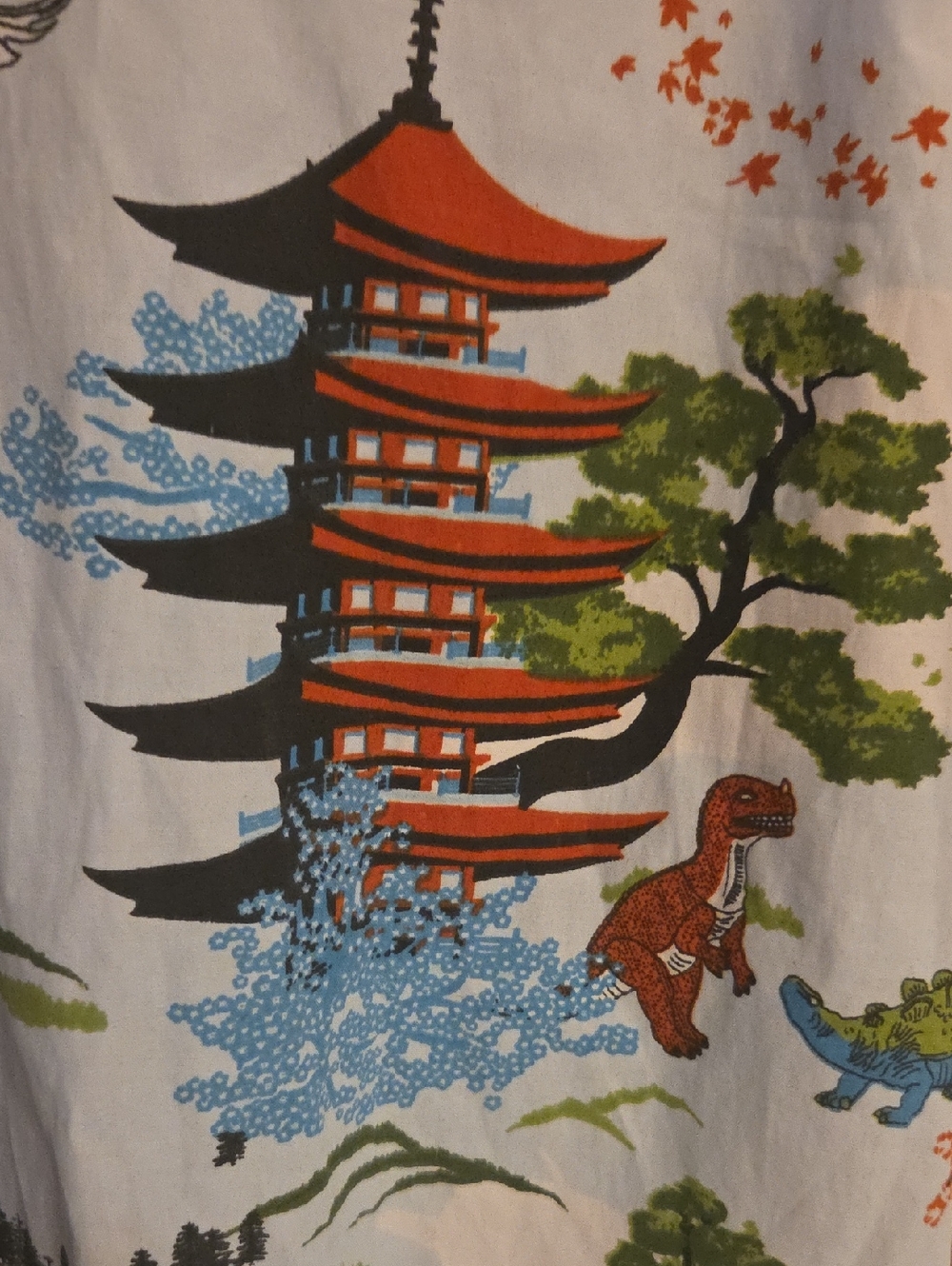 Serenity Firefly Hoban Wash Washburne Hawaiian Dinosaur Leaf Shirt Men’s 2XL - Picture 3 of 6